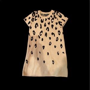Leopard print girls dress